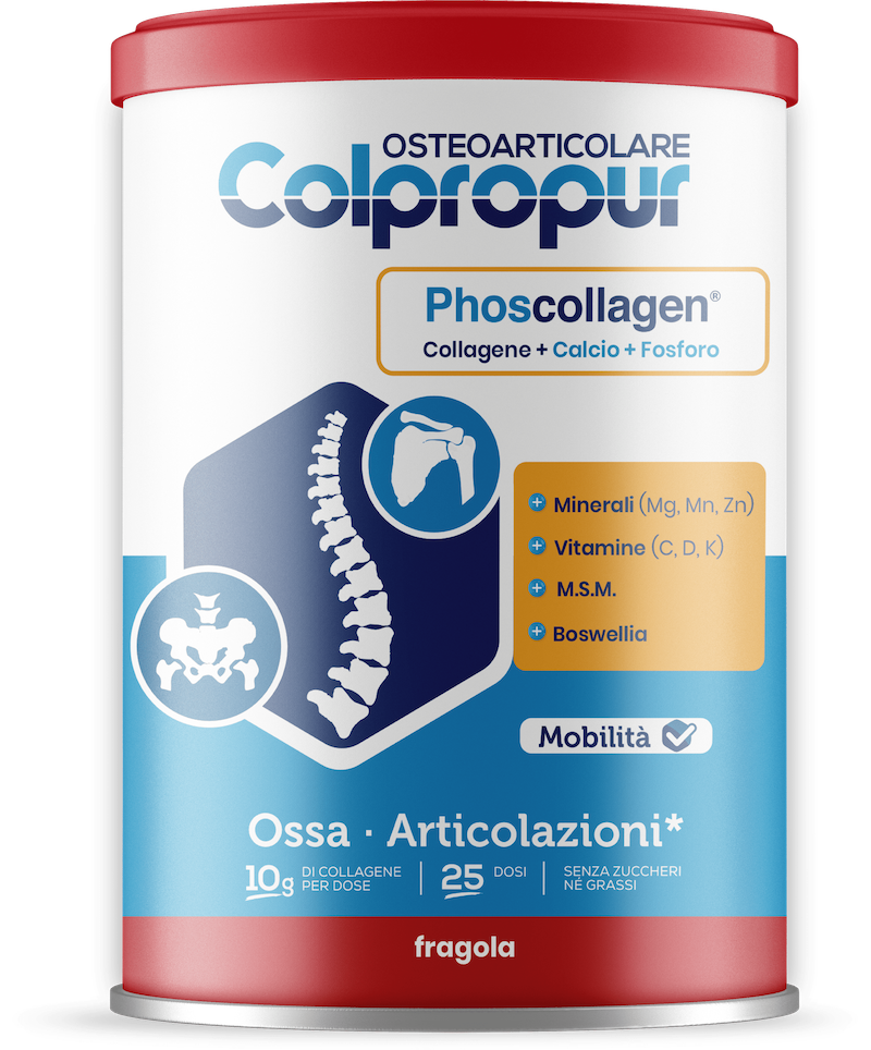 Colpropur Osteoarticolare Integratori per il Benessere delle Cartilagini, delle Articolazioni e delle Ossa Gusto Fragola 340 g